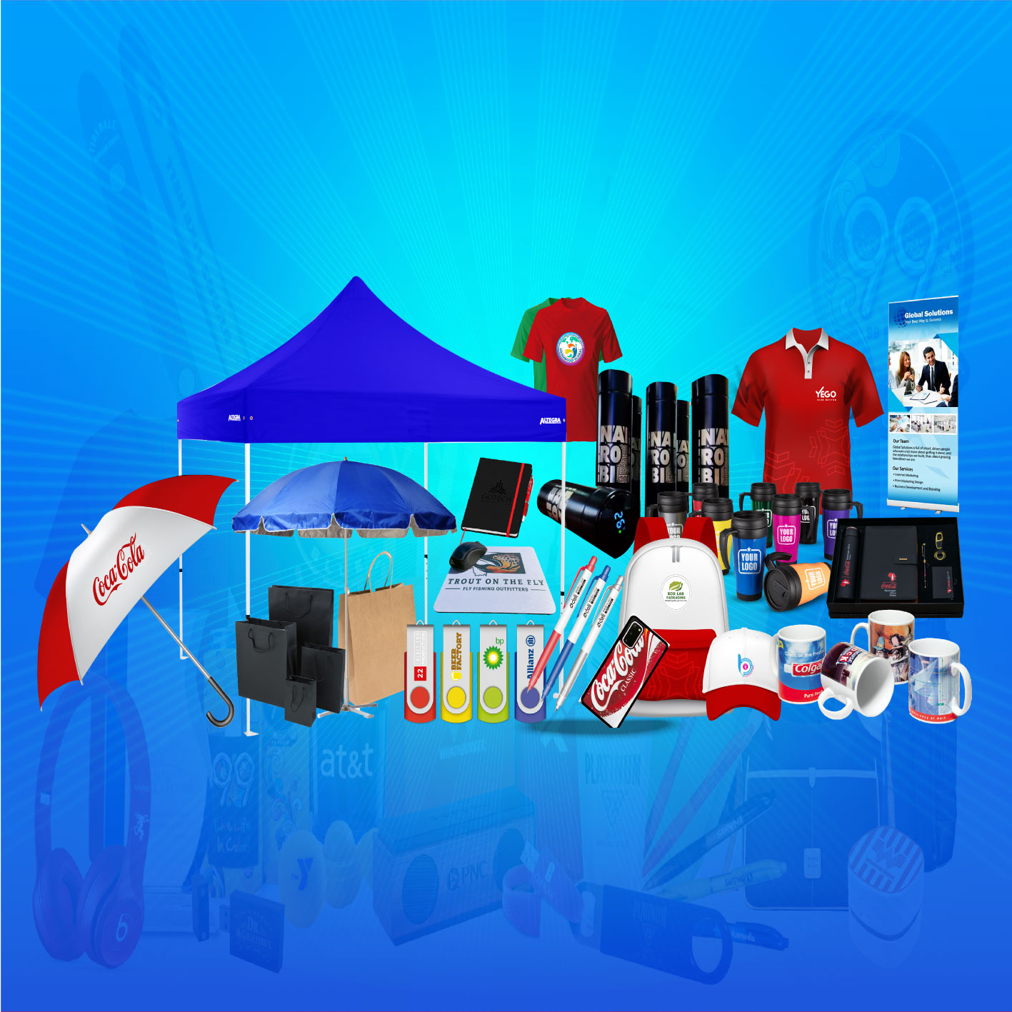 Promotional materials advertising